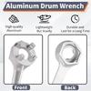Oil Drum Bung Spanner Oil Drum Bung Wrench Aluminum for Opening Lid of 10 15 20 30 55 Gallon Standard Plugs