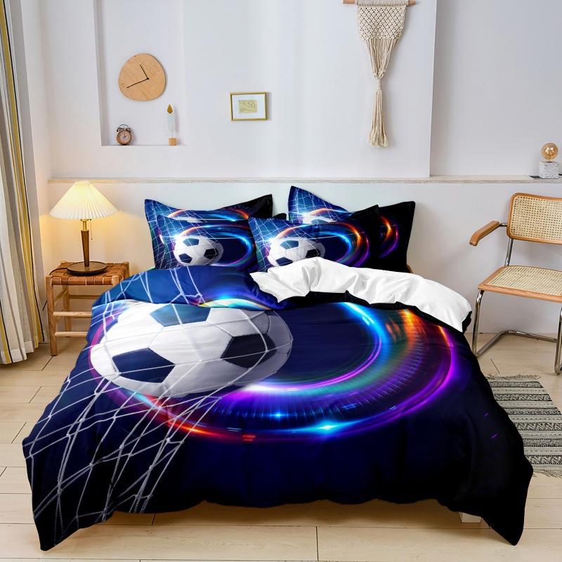 Kit 3D Digital Printing Three-Piece Set, Quilt Cover, Bed Sheet, Pillowcase