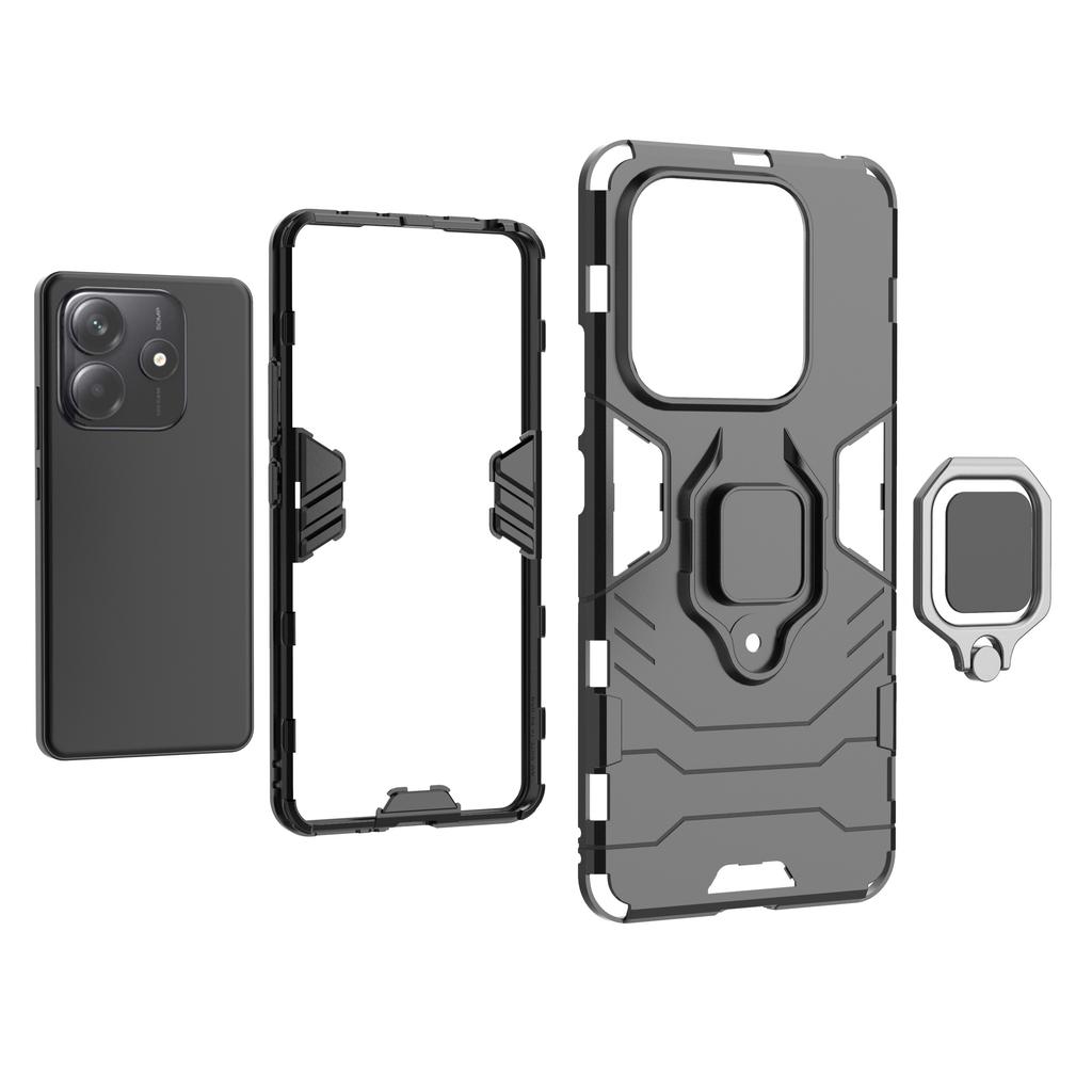 For Xiaomi Redmi Note 14 5G Case PC + TPU Protective Phone Cover with Ring Kickstand