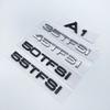 AAWS1 3D Metal Car Styling Logo Sticker Accessories ABS 3D Letters Chrome Black TFSI 30TFSI 35TFSI 40TFSI 45TFSI Emblem For A1 Series