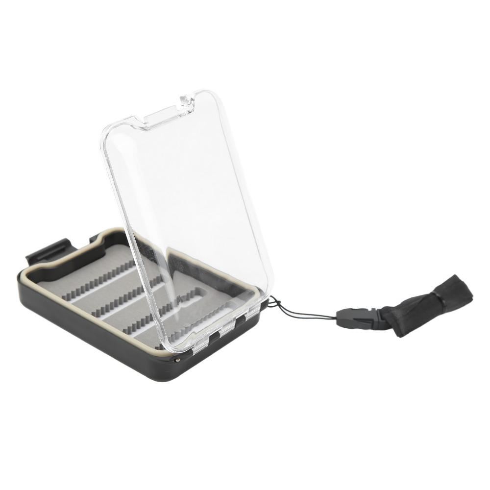 Sponge Insert Fly Lures Box ABS Fly Box Durable Fly Fishing Box for Fly Fishing Enthusiasts