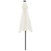 Vidaxl Parasol Ogrodowy Na Stalowym Słupku, Biały, 225X225X212 Cm