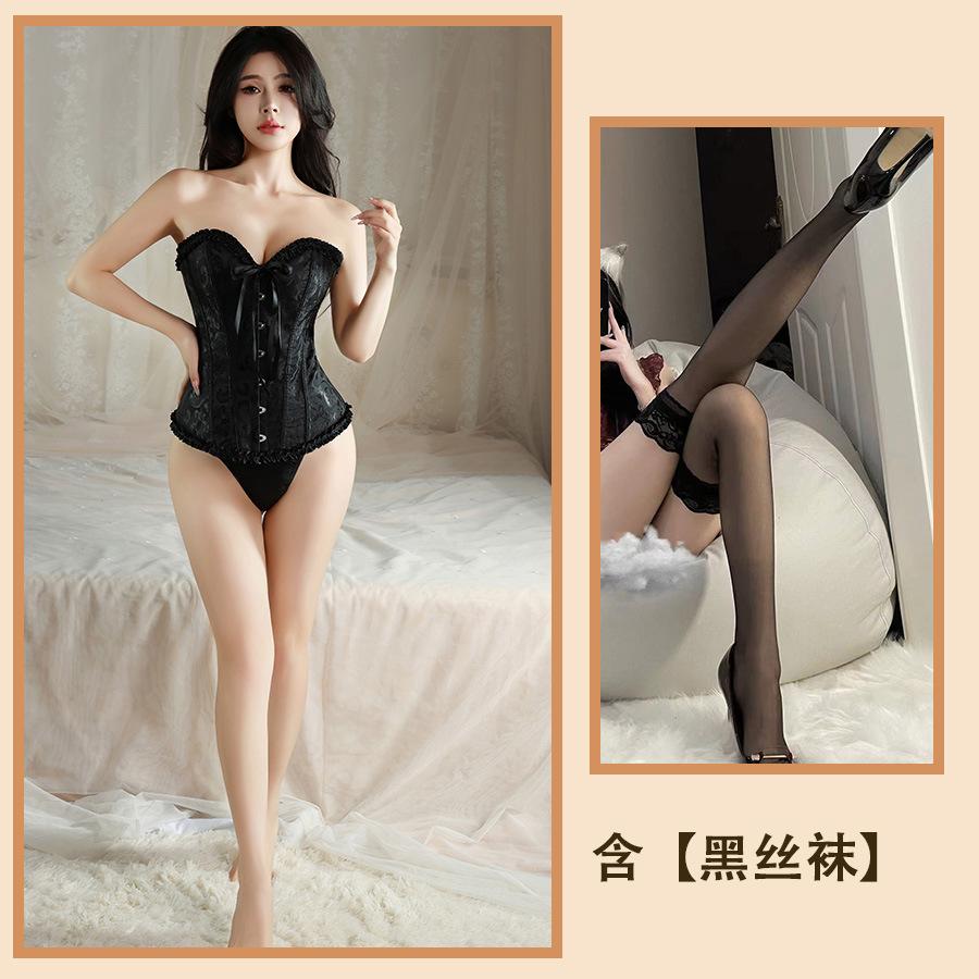 Sexy Sexy Pure Vest Corset Slim Strap Waist Trouser Dress Tube Top Passion Nightdress Women