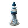 Mediterranean Wooden Lighthouse Figurine - Creative Ocean Decor & Gift