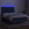 Maison Exclusive - Lattenrost und Matratze und Blaue LED 140x200 cm Stoff
