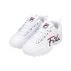 New FILA Low Top Side Logo Daddy Shoes 'White Black' 1FM00863D_121