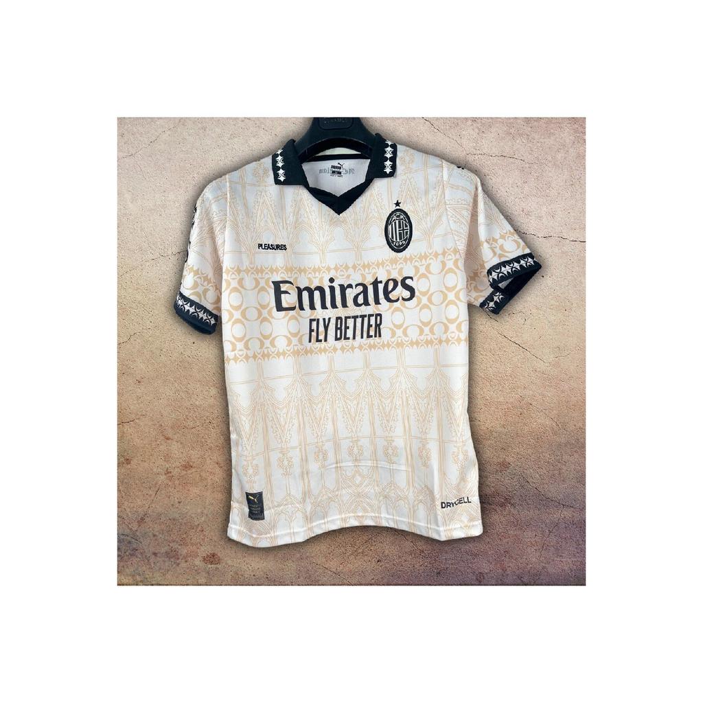 Milan's Plea.sure weißes Fußballtrikot für Erwachsene