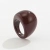 Vintage Irregular Smooth Resin Plastic Ring for Women, New Trend Bohemian Geometric Ring, Aesthetic Party Jewelry