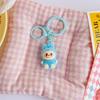 Flocking Keychain Cute 4CM Rabub Plush Pendant Cute Bag Pendant Keychain