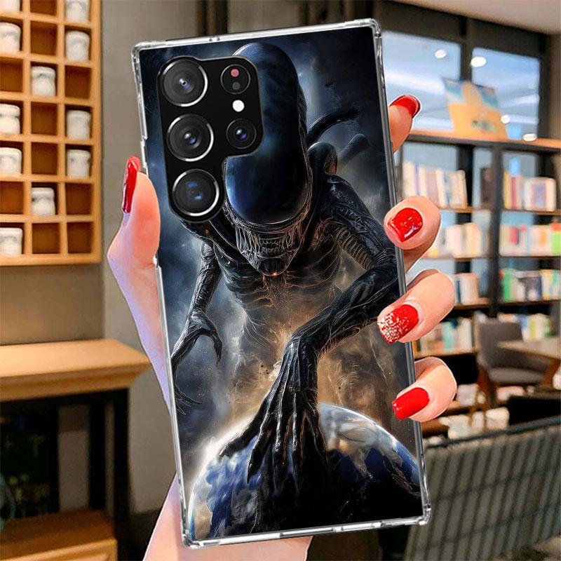 

Крутой чехол для телефона A-Alien X-Xenomorph для Samsung Galaxy S26 S25 Edge S24 Ultra S23 S22 Plus S21 S20 FE Мягкий чехол-бампер Galaxy S Samsung S20 Ultra