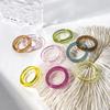 Solider Vintage-Ring für Damen Transparenter Bunter Acrylharz-Ring Korea Mode Geometrische Ästhetik Schmuck Trend Punk-Ringe