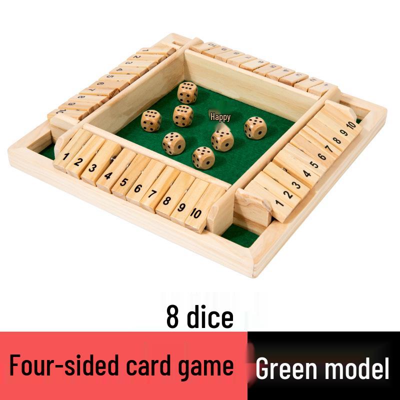 Children's Number Flip Card Game: Educational, Entertaining, Four-Sided Board & Drinking Game Props for Parties