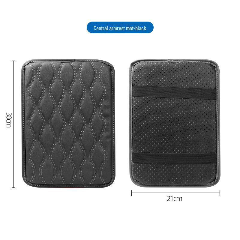 Armlehnenpolster fürs Auto – Verdicktes Armlehnenpolster aus Memory-Schaumstoffleder für die universelle Mittelkonsole, erhöhtes Ellbogenpolster