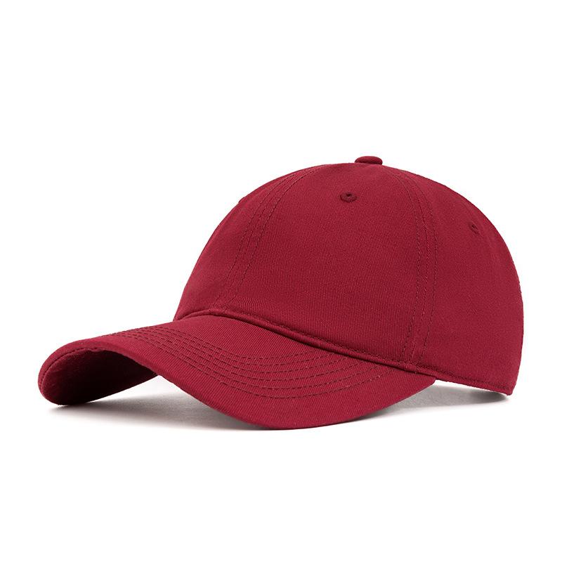 Outdoor Cotton Baseball Cap Men's Spring Summer Soft Top Big Head Cap Women Sunshade Cap
