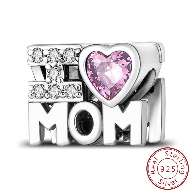 Silve Charms Beads Forever Love Heart Sister Family Life Charms Dangle For Bracelet Woman Jewelry Gifts