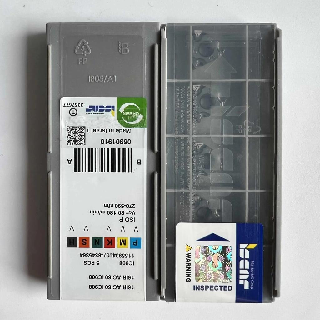 ISCAR / 16IRAG60 IC908 /Industrial Indexable Carbide Inserts 10 Pcs