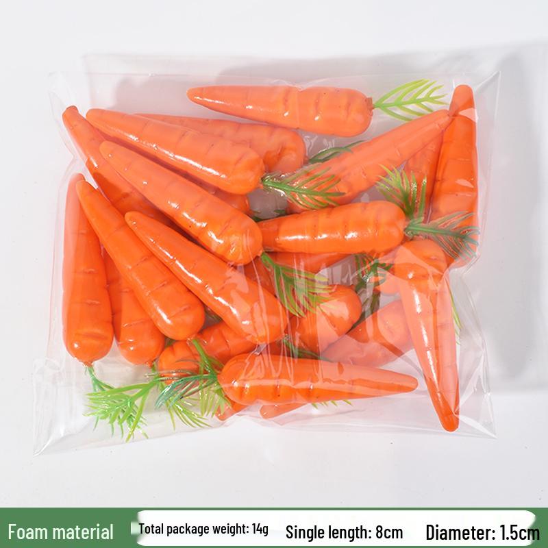 Plastik Rettich und Karotte Künstliches Gemüse Ausstellungsmodell für Bildung und Dekoration
