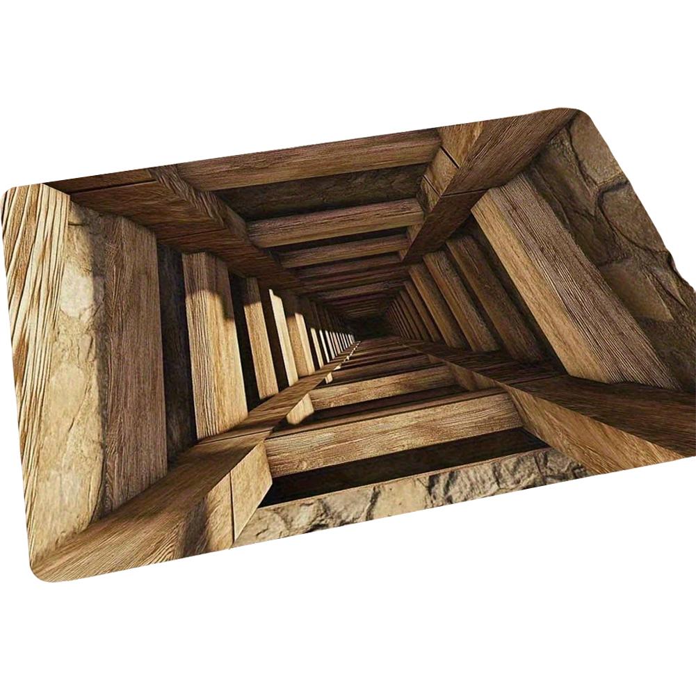 

3D Illusion Visual Trap Doormat Anti-Slip Washable Floor Mat For Indoor/Outdoor Use Ideal For Repels Small