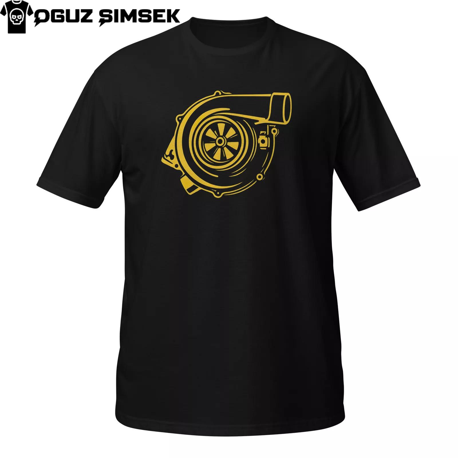 Neon Turbocharger T-Shirt Mens Womens Tees Top | Boost Car Enthusiast Graphic Tee for Gearheads XL