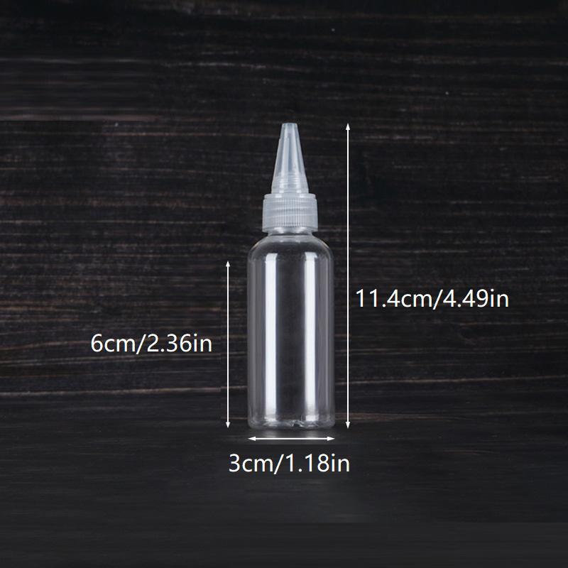 5Pcs Transparent Condiment Squeeze Bottles Jam Bottles Non-Drip Oil Liquid Dispenser Bbq Sauces Oil Container Cooking Gadget