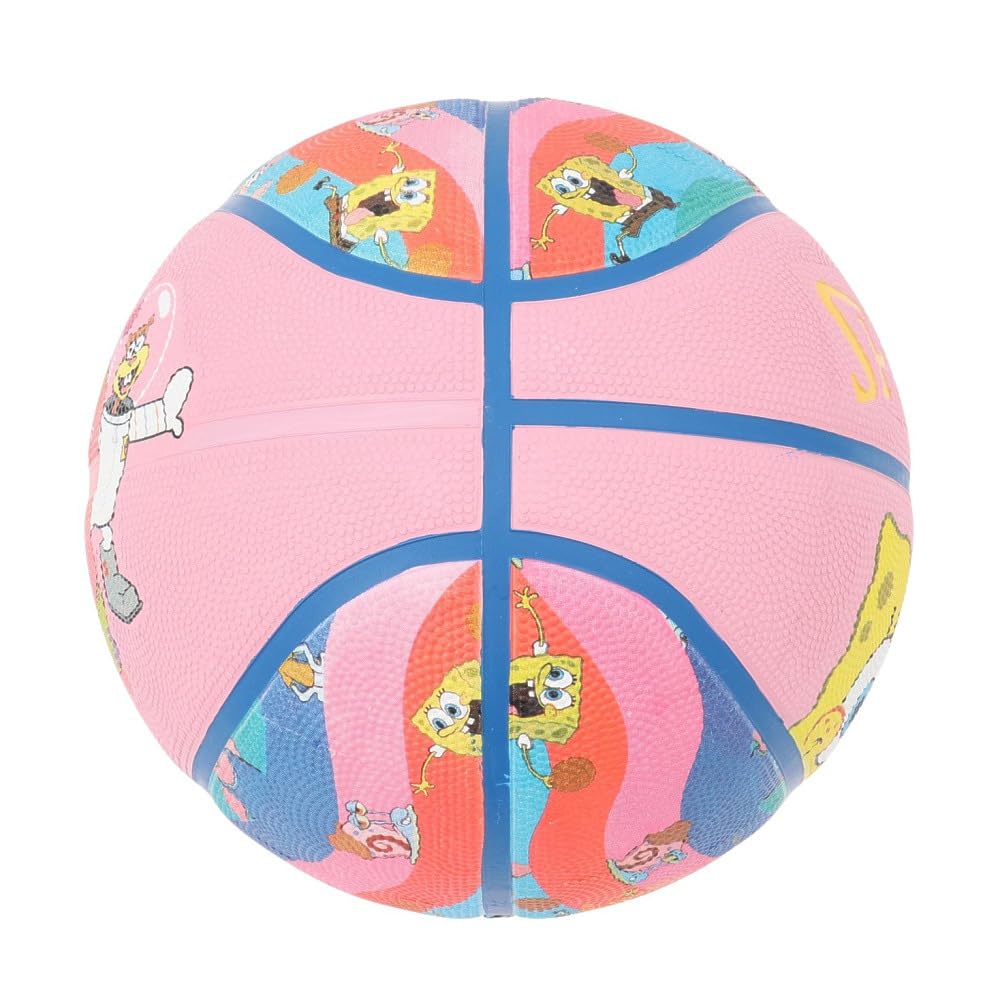 SPALDING SpongeBob SquarePants Character Rubber, Size 5, 85-043J, Basketball, Outdoor Use, Collaboration