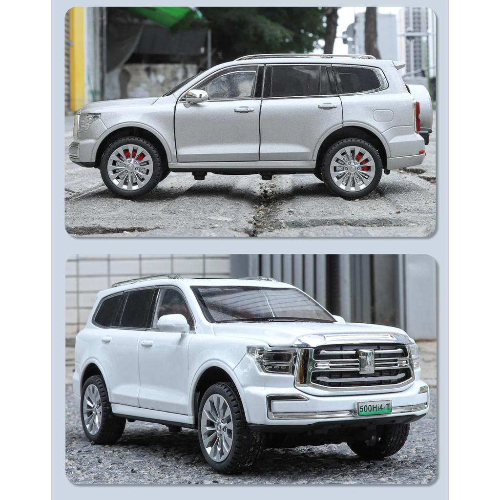 Nowy 1/24 Czołg 500 Hi4-T Terenowy Metalowy Odlewany Model Samochodu Zabawka Dźwięk i Światło Zabawka dla Dzieci Kolekcjonerski Prezent Urodzinowy