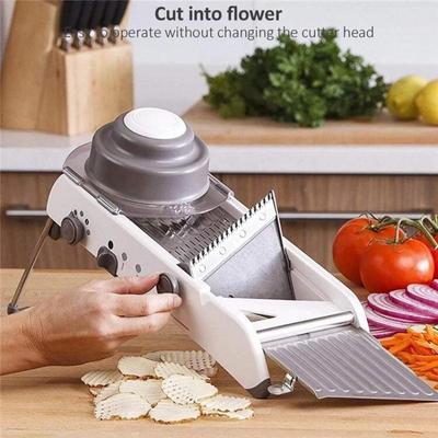 Multifunctional Vegetable Cutter Vegetable Slicer Grater Multi-functional Vegetab Le Adjustable Safe Blades Grater