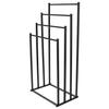 Towel Rack Bathroom Hanger Metal Standing Industrial Black 4 Tiers