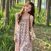 French Style Exquisite Ethnic Style Camisole Dress, Summer New High-End Casual Vacation Long Dress for Women