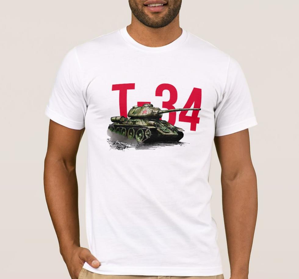 The Second World War Vintage Soviet T34 Medium Tank Mens T Shirt S