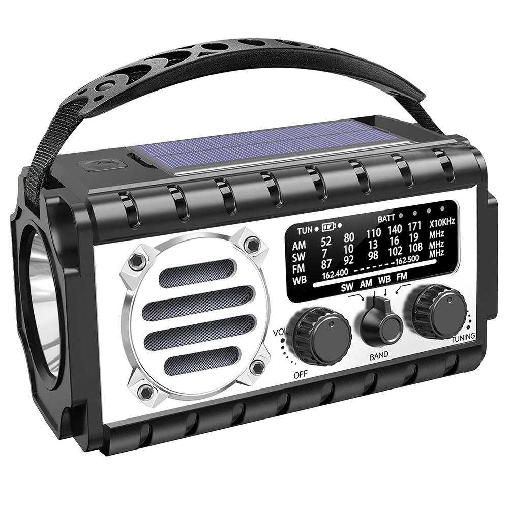 Emergency Hand Crank Radio 20000mAh Solar Powered Radio with Flashlight Reading Lamp SOS Alarm Solar Radio for Emergency/Home