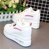 Fashion Woman Height Increasing Shoes 10CM Heels Spring Autumn Wedges Breathable Women Sneakers Casual Platform Trainers White Shoes