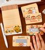 50 Sheets Cartoon Animal Capybara Theme DIY Rewards Scratch Cards Invitation Cards for Kids Birthday school reward Party Decor