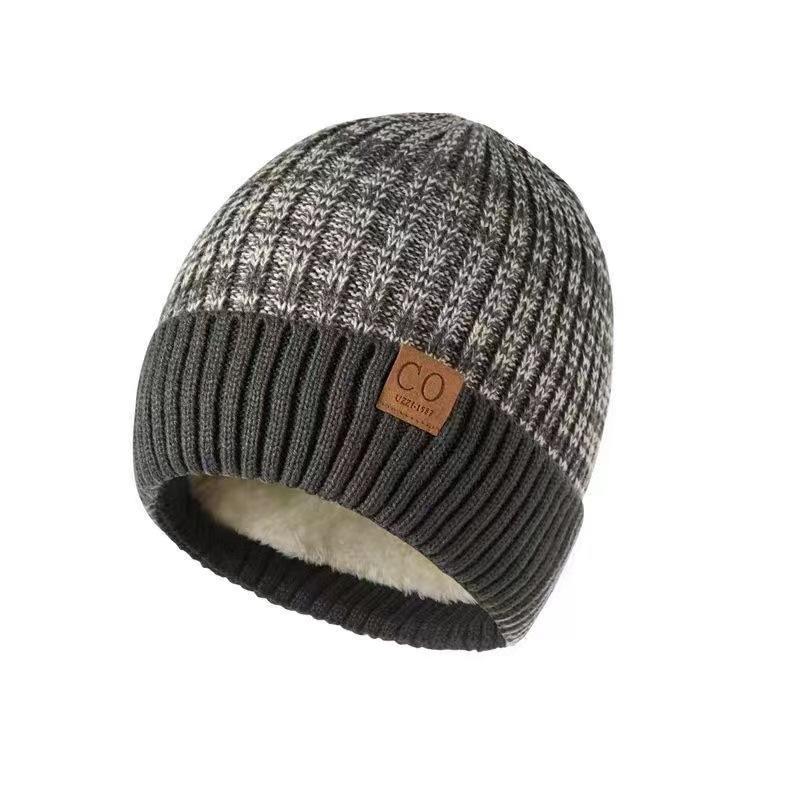 Unisex Wintermützen für Damen und Herren, modische warme Strickmützen für den Winter 1PC grau