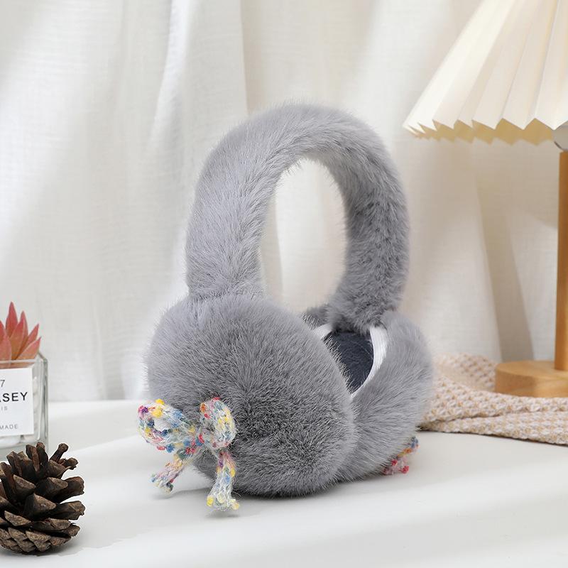 2025 Women's Foldable Winter Rabbit Plush Earmuffs - Warm Cycling Ear Covers