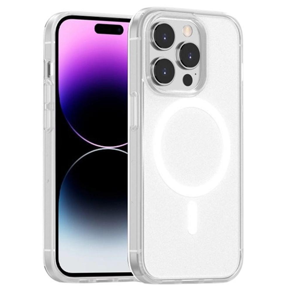 For iPhone 15 Pro Case Compatible with MagSafe Skin-Touch PC+TPU Rubberized Phone Cover