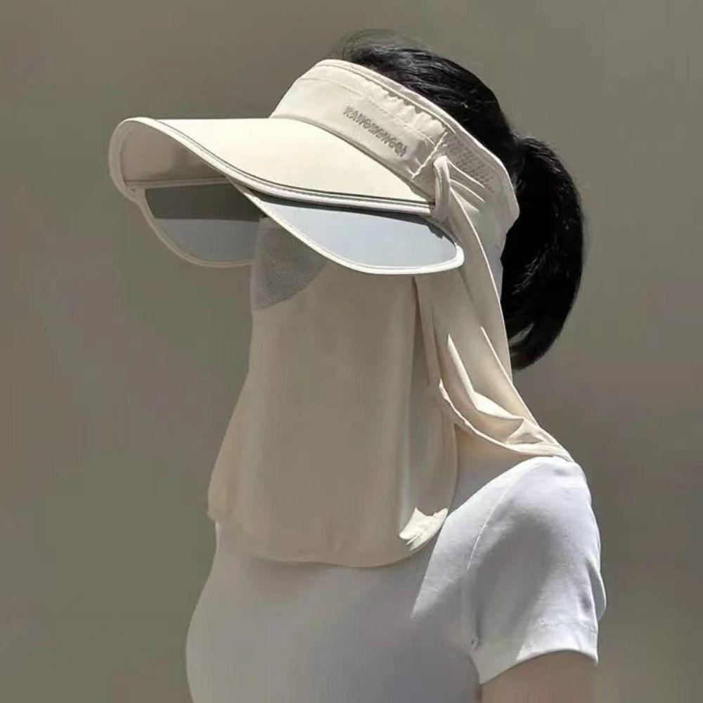 Wide Brimmed Cycling Sun Hat Detachable Beach Hat Hot Selling Empty Top Fisherman's Hat Outdoor