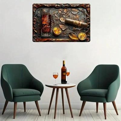 Vintage Retro Whiskey Bar Metal Tin Sign Wall Decor Pub Garage Cafe