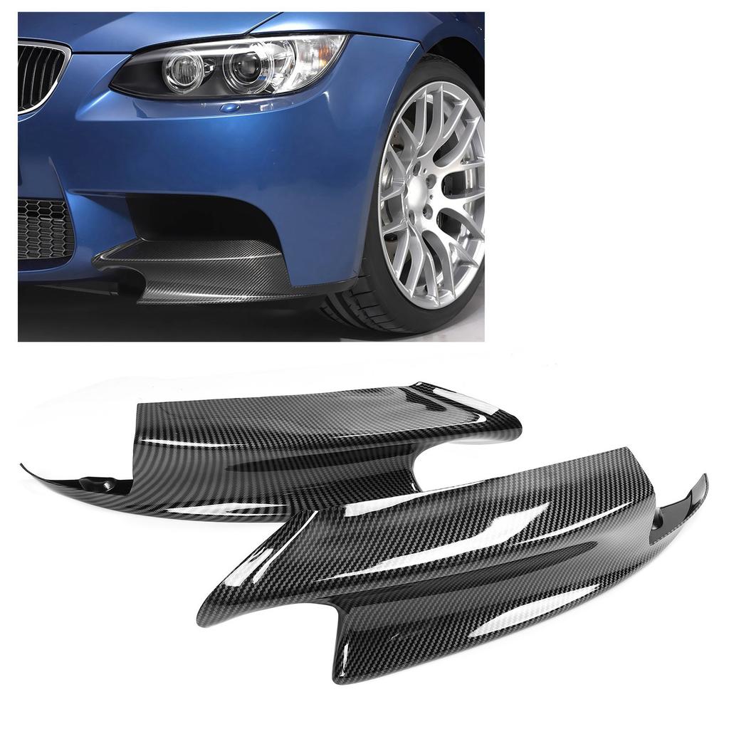 Pair Front Bumper Spoiler Lip Deflector Splitter Fit for E90 E92 E9 3 2007‑2012