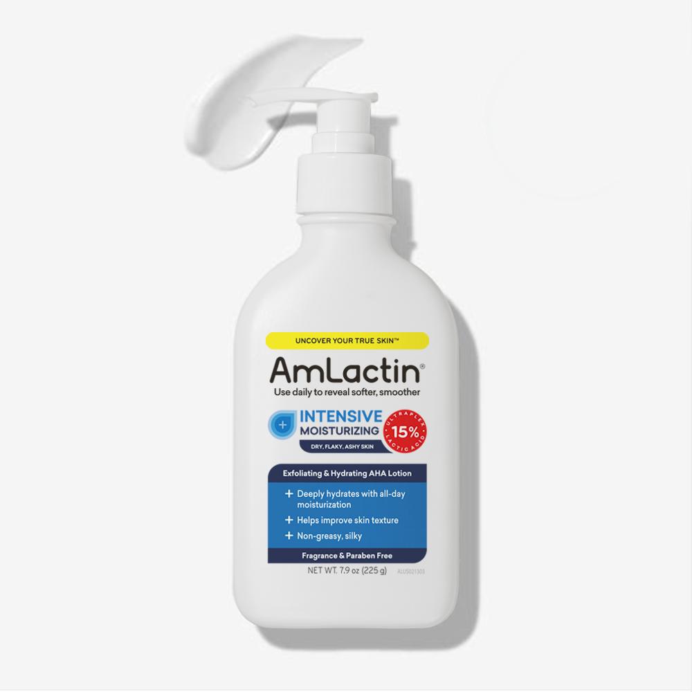 AmLactin, intensive healing, exfoliating and hydrating lotion, fragrance-free, 225g