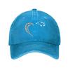 Leopard Heart Butterfly Print Baseball Cap Casual Adjustable Outdoor Sun Hat Unisex Cotton