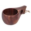 Wood Grain Wooden Camping Cup Hand Made Wood Mug Camping Use Wood Camp Mug  Hot Drinking