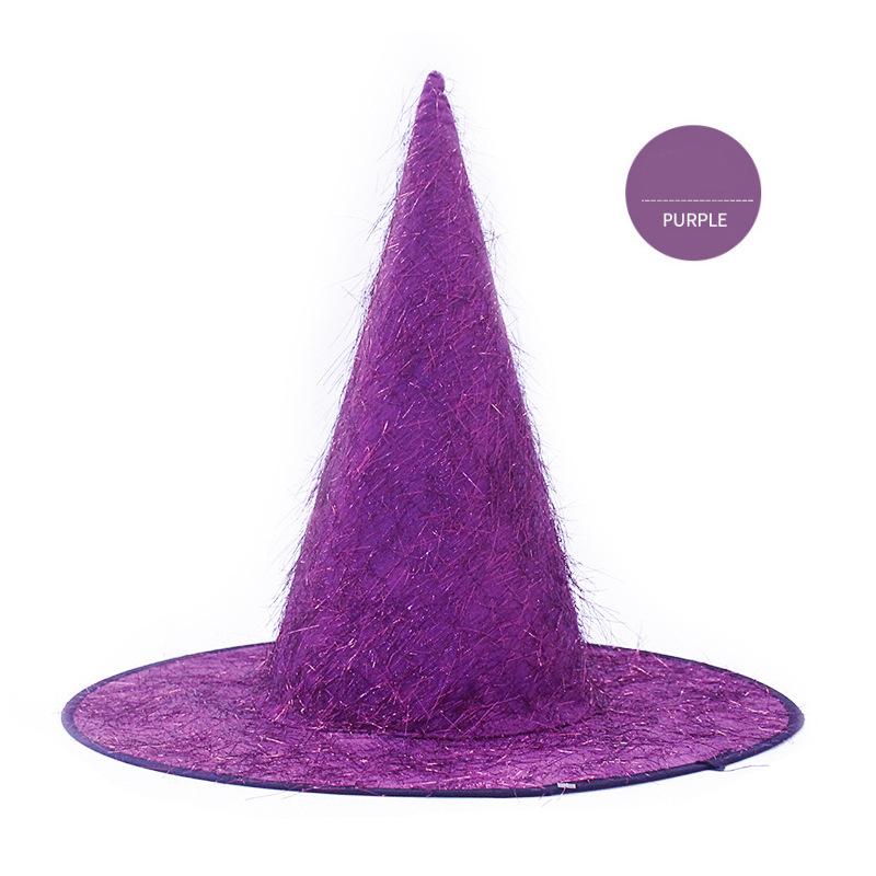 5pcs Halloween Witch Hat Magical Masquerade Carnival Costume School Performance Halloween Decoration Party Hat Wizard Men Women 