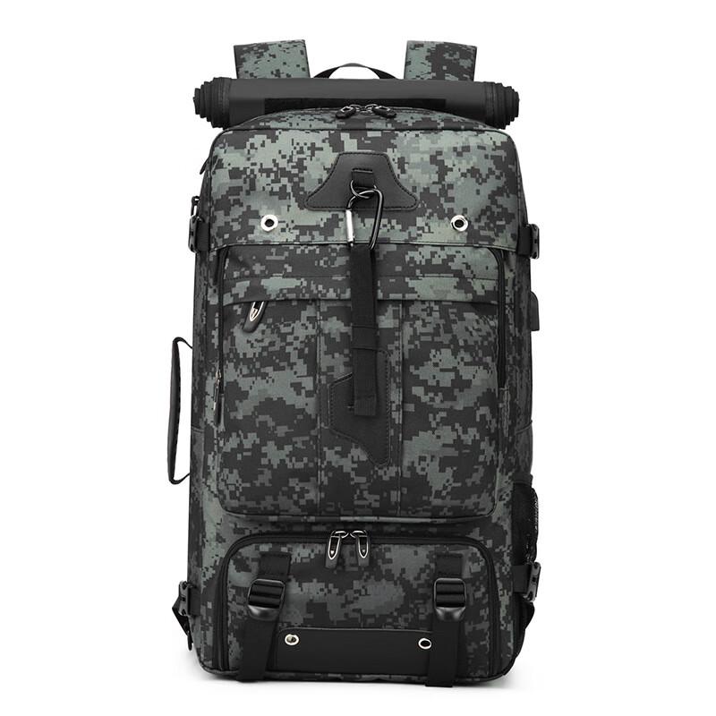 Lishen Men s 60L Outdoor Hiking Backpack with USB Port 60L
