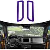 2 set A-Pillar Air Vent AC Outlet Cover Trim Decor For Ford Bronco + Purple