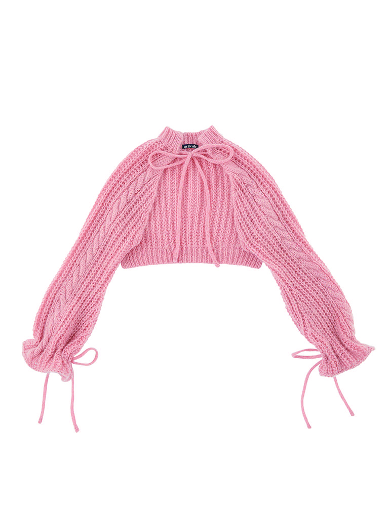 ASIF CALIE Knit Bolero Pink