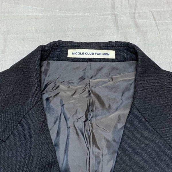 Japan 90s Nicole Club For Men Tailored Jacket Size L Black(USED)