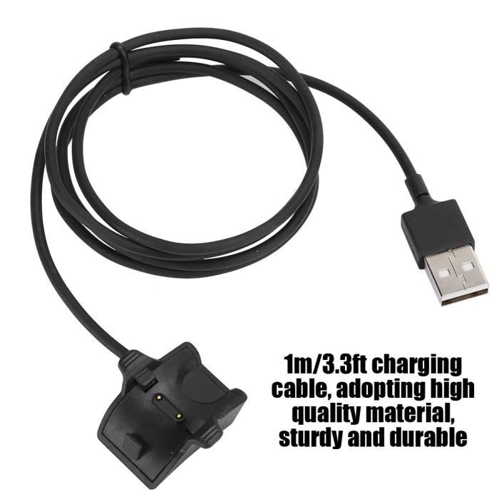 Qiilu Chargeur pour Honor Band 3 2PCS Hon-345 Chargeur de bracelet intelligent Dock de câble de charge pour Huawei Honor Band 3/4/5