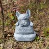 Pernă Creativă pentru Câine Ornament de Grădină Câine de Pază de Bun Venit Decor pentru Curte Artizanat din Rășină pentru Casă Sculptură Decor Drăguț pentru Birou