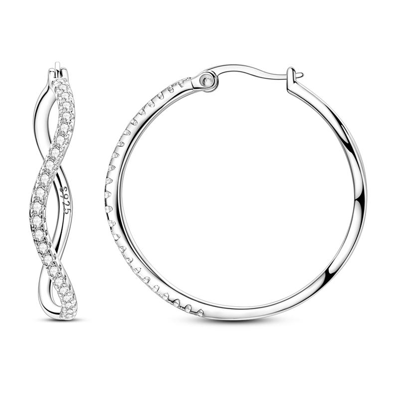925 Silver Earrings Colorful Oval Gemstone Earrings Charm Hoop Earrings for Women Big Circle Fashion Silver Jewelry